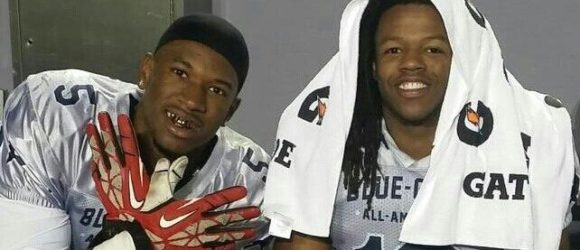 Karan Higdon and Willie Parker